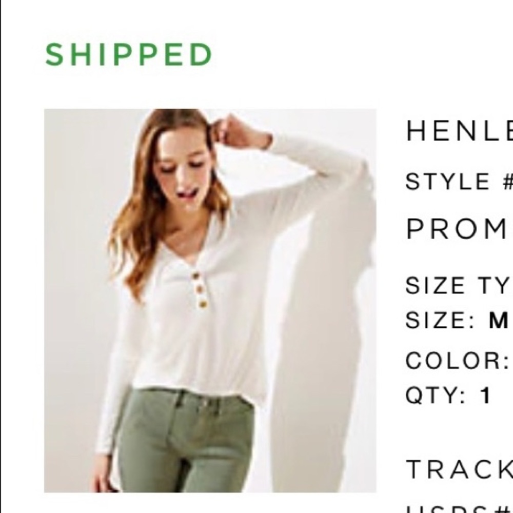 LOFT Henley Tee